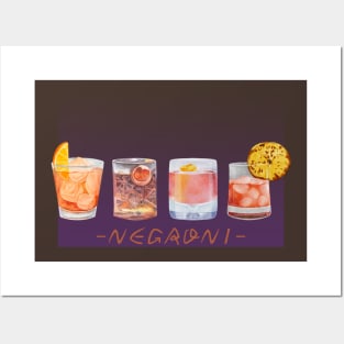 Negroni cocktail Posters and Art